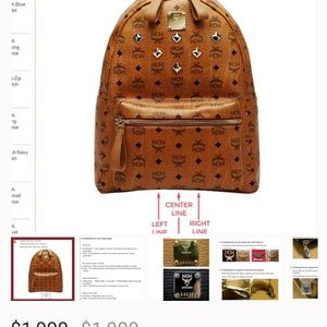 100% authentic MCM muchen backpack